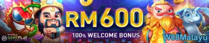 W88 RM600 Slots Promotion