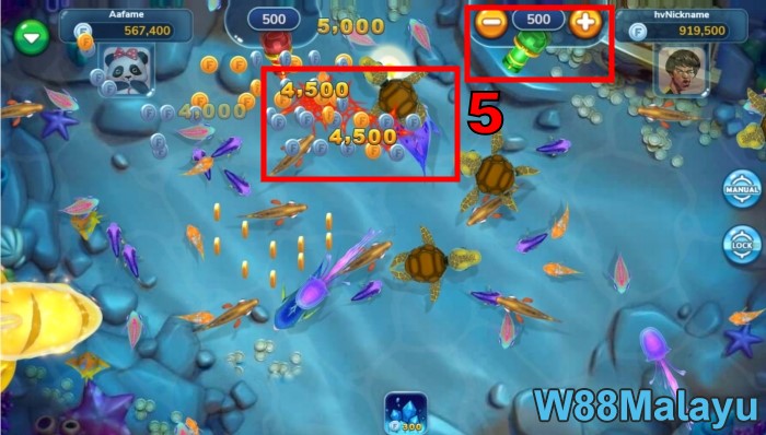 W88 fishing how to play fishing game online step 3