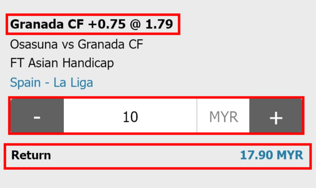 asian handicap 0.5 0.1 explained with w88malayu bet tutorial outcome 2