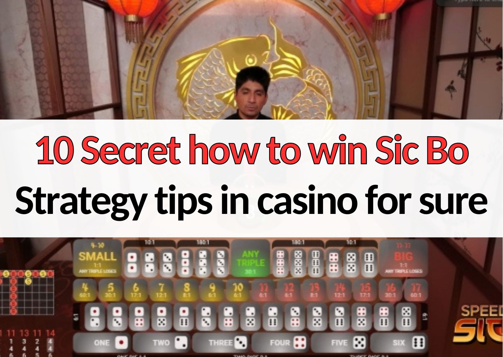10 how to win sic bo strategy tips in casino for sure