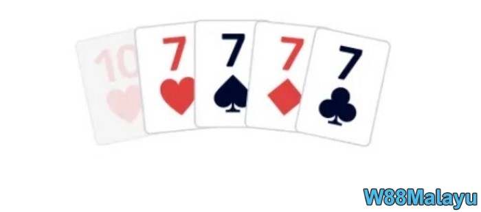 poker winning sequence to win four of a kind